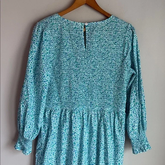 Tuckernuck Pink City Prints Ocean Ditsy Isabel V Neck Dress Large